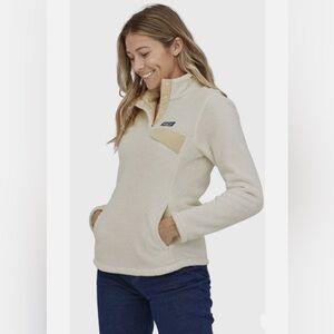 Patagonia Women's Re-Tool Snap-T Pullover medium White‎ Size M